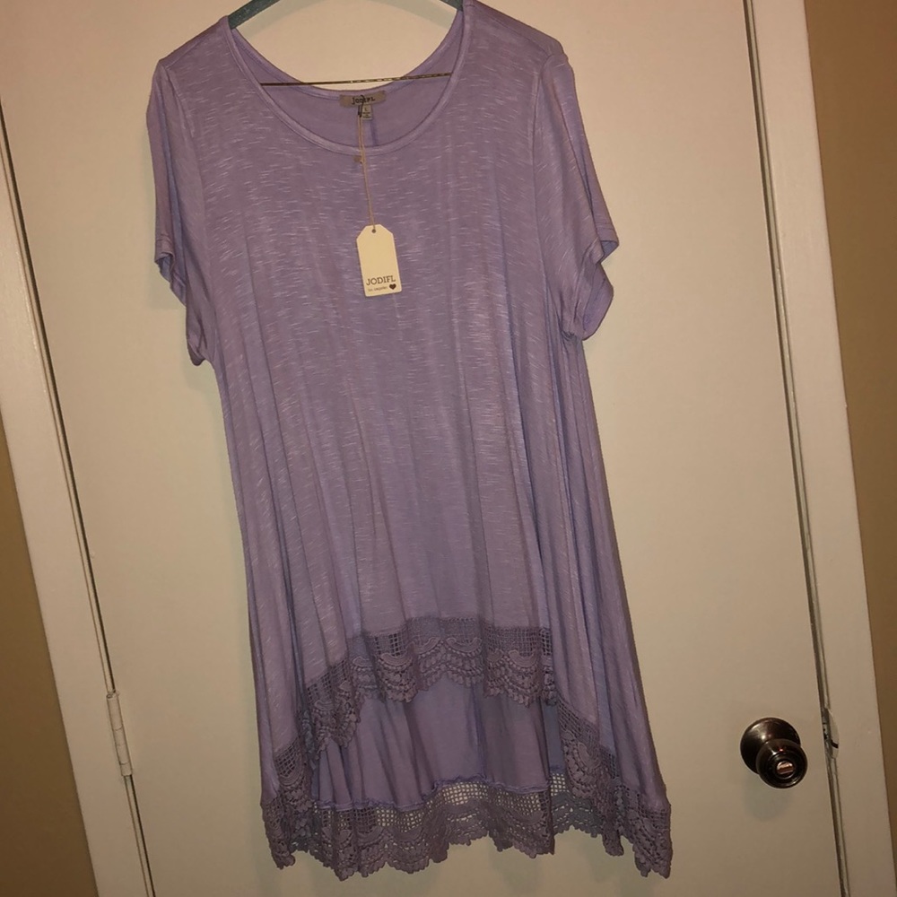 Jodifl Lavender high front low back tunic